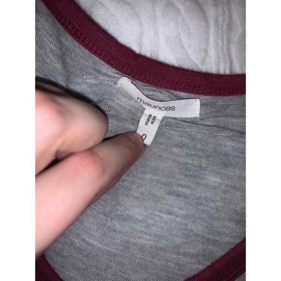 Women’s Burgundy Maurices Quarter Sleeve Shirt 💖 - Picture 17 of 17